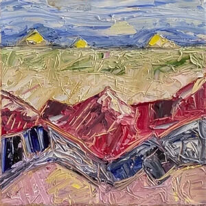 Original Artwork  12" x 12"  "The Rain's Perspective"